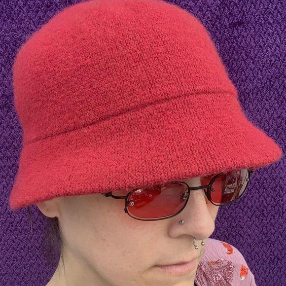 y2k fuzzy vintage bucket hat j crew one size - Picture 2 of 4